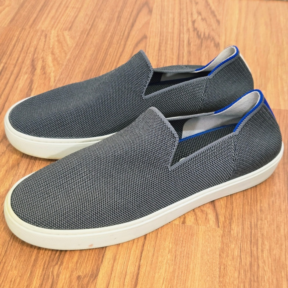 Rothy's The Original Sneaker Women 9.5 Grey Slip On Knit Sustainable Flat Shoes